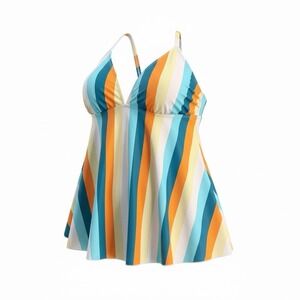 FINWANLO‎ Tankini Swimsuit 2 Piece Bathing Suit W/ Boy Shorts Small